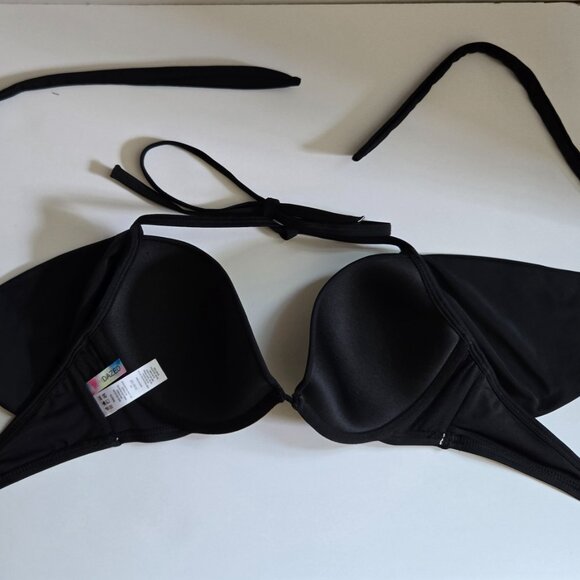 Sundazed Black Bikini Convertible Top Bathing Suit, Size 34 DD - Picture 5 of 5